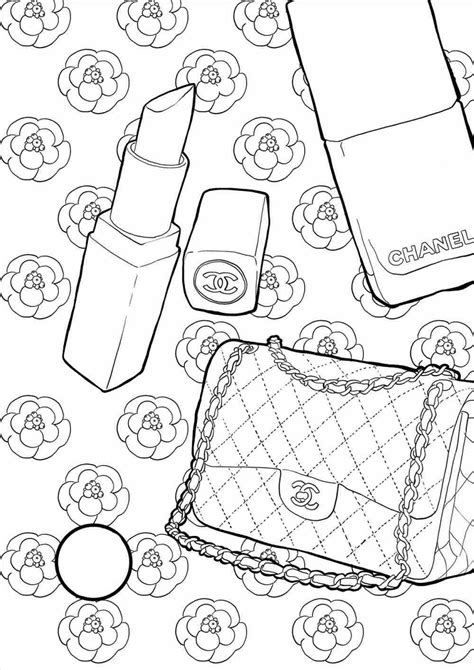 coloring book chanel|free printable Chanel pictures.